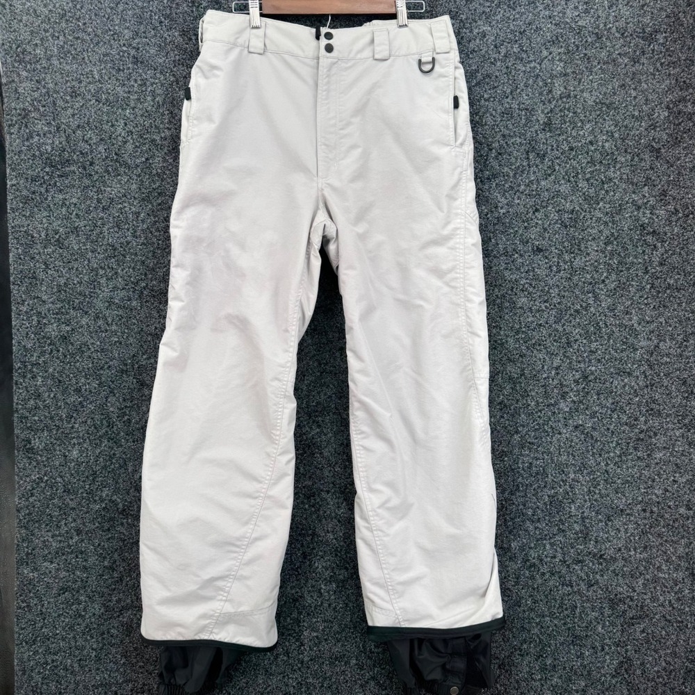 Columbia Mens Snow Pants VM8390 Gray Ski Snowboard Insulated Pants Size Medium